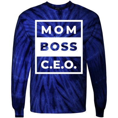 Mom Boss CEO Tie-Dye Long Sleeve Shirt