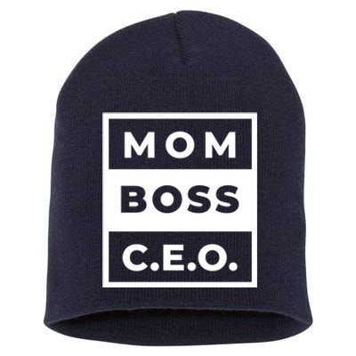 Mom Boss CEO Short Acrylic Beanie