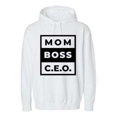 Mom Boss CEO Garment-Dyed Fleece Hoodie