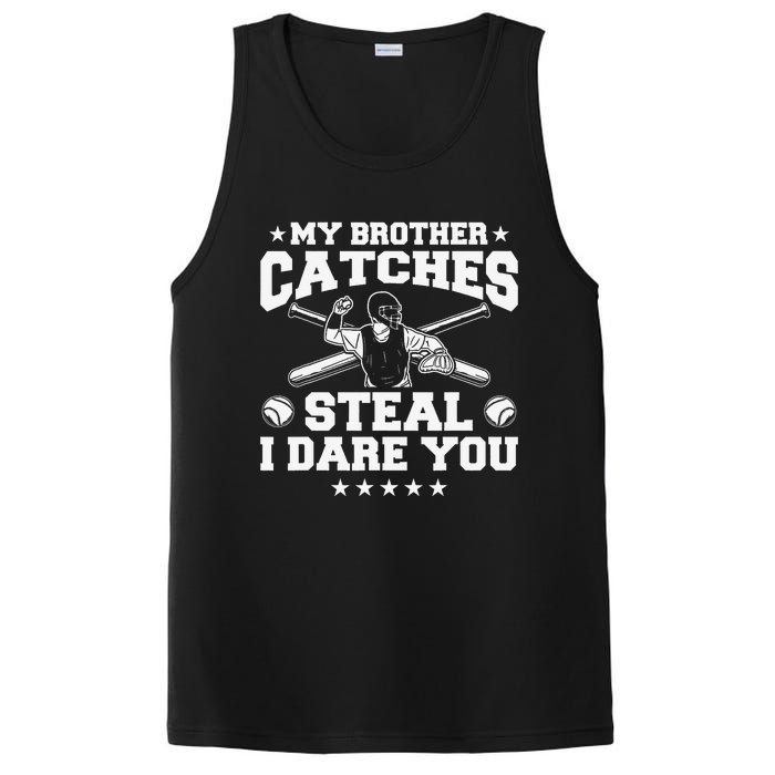 My Brother Catches Steal I Dare You Baseball Player PosiCharge Competitor Tank