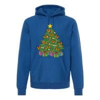 Monarch Butterfly Christmas Tree Ornats Orange Butterfly Gift Premium Hoodie