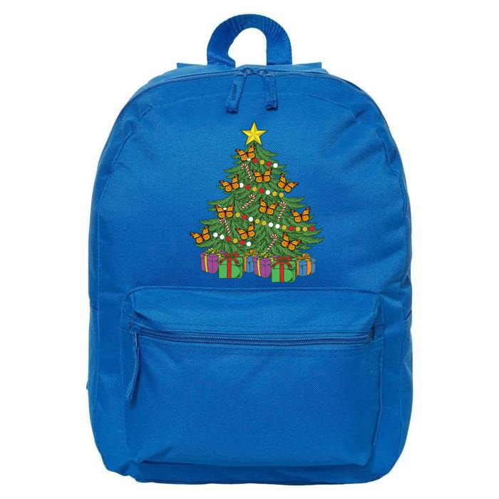 Monarch Butterfly Christmas Tree Ornats Orange Butterfly Gift 16 in Basic Backpack