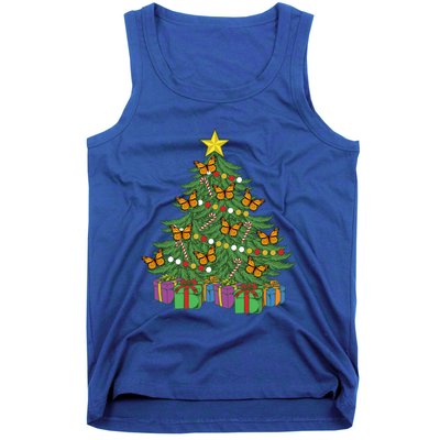 Monarch Butterfly Christmas Tree Ornats Orange Butterfly Gift Tank Top