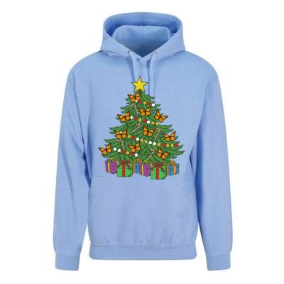 Monarch Butterfly Christmas Tree Ornats Orange Butterfly Gift Unisex Surf Hoodie