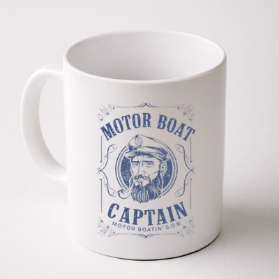 Motor Boat Captain Funny Pontoon Boating Motor Boatin Lake Mug