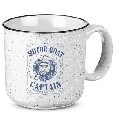 Motor Boat Captain Funny Pontoon Boating Motor Boatin Lake 15oz Campfire Ceramic Mug