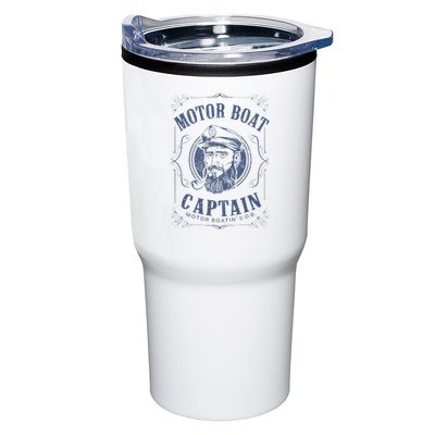 Motor Boat Captain Funny Pontoon Boating Motor Boatin Lake Tumbler