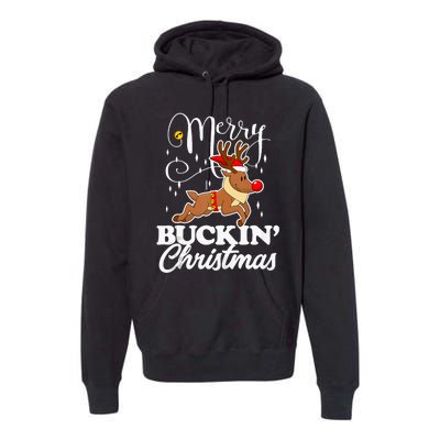 Merry Buckin Christmas Rudolph Reindeer Funny Tank Top Premium Hoodie