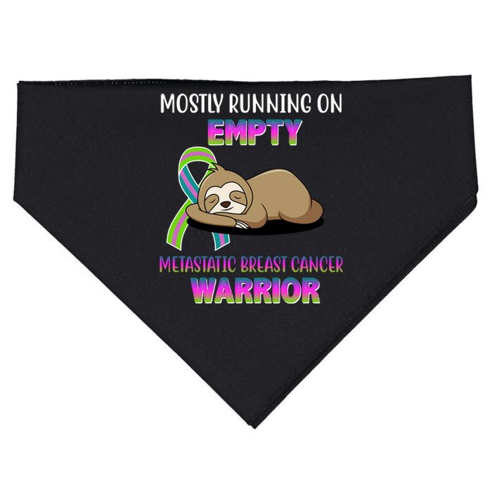 Metastatic Breast Cancer Warrior Awareness Sloth USA-Made Doggie Bandana