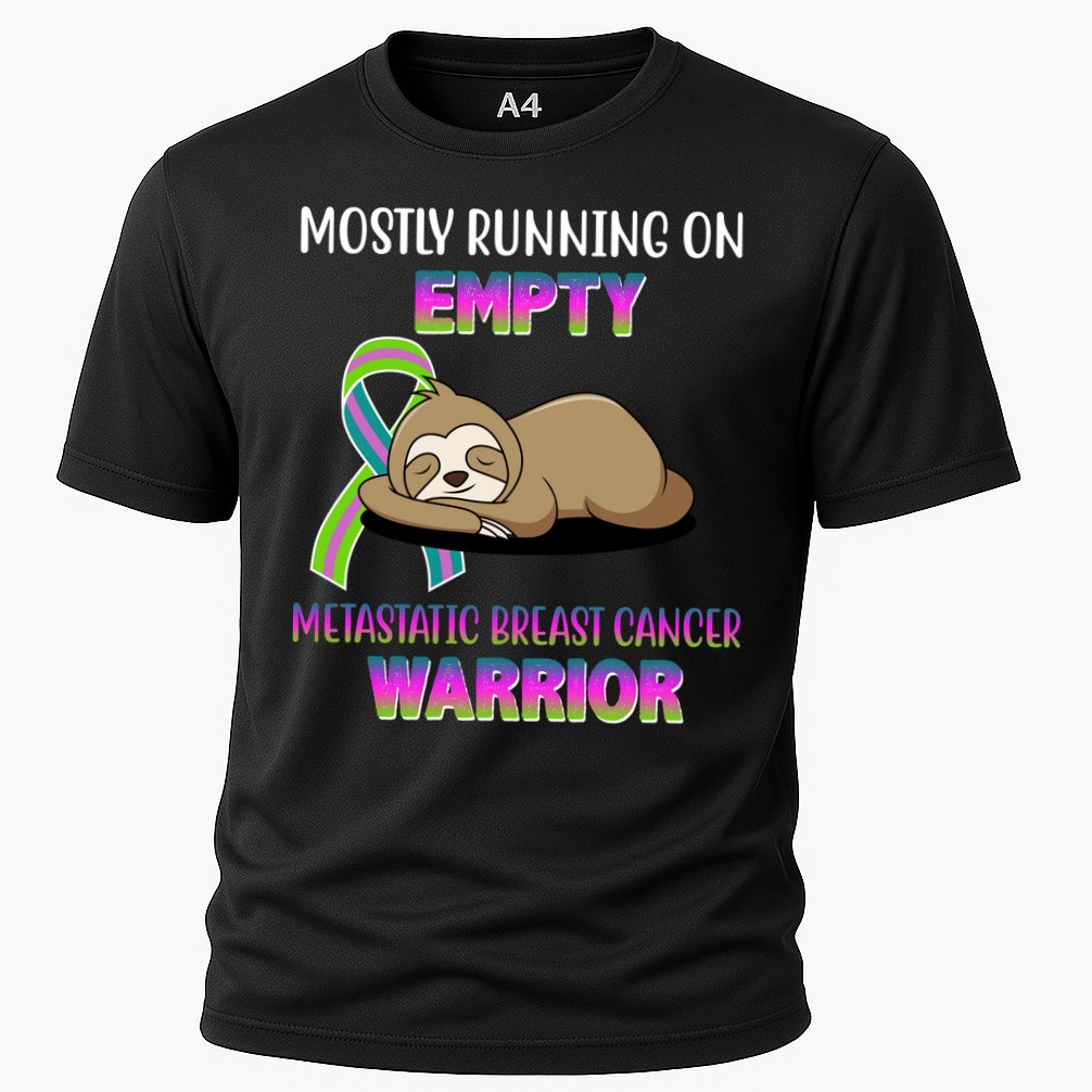 Metastatic Breast Cancer Warrior Awareness Sloth Performance Shirt