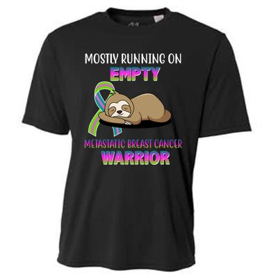 Metastatic Breast Cancer Warrior Awareness Sloth Cooling Performance Crew T-Shirt