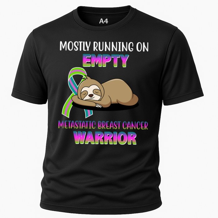 Metastatic Breast Cancer Warrior Awareness Sloth Cooling Performance Crew T-Shirt