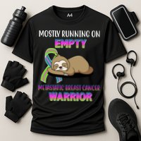 Metastatic Breast Cancer Warrior Awareness Sloth Cooling Performance Crew T-Shirt