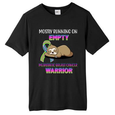 Metastatic Breast Cancer Warrior Awareness Sloth Tall Fusion ChromaSoft Performance T-Shirt