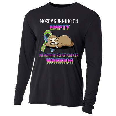 Metastatic Breast Cancer Warrior Awareness Sloth Cooling Performance Long Sleeve Crew