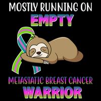 Metastatic Breast Cancer Warrior Awareness Sloth Poster