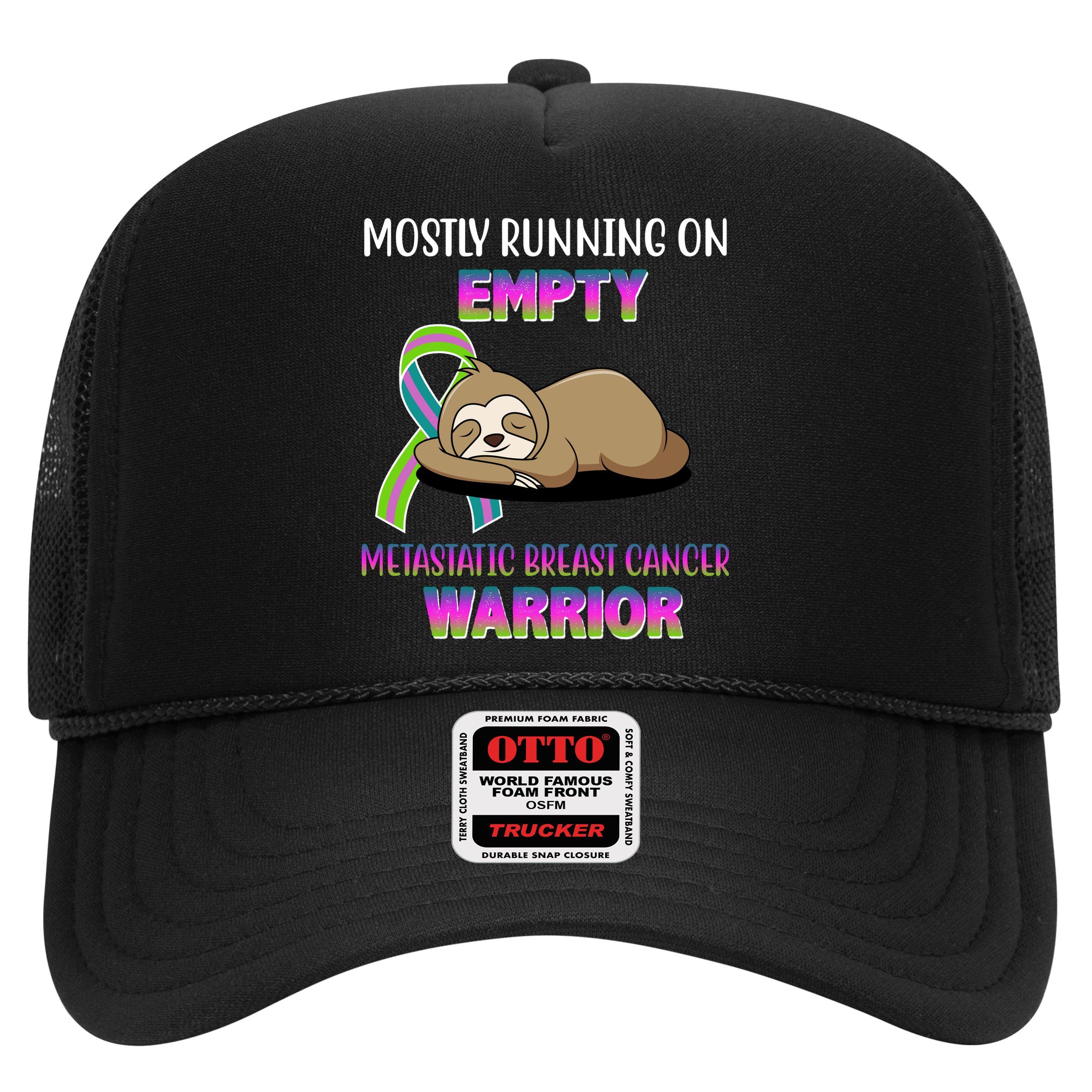 Metastatic Breast Cancer Warrior Awareness Sloth Hat