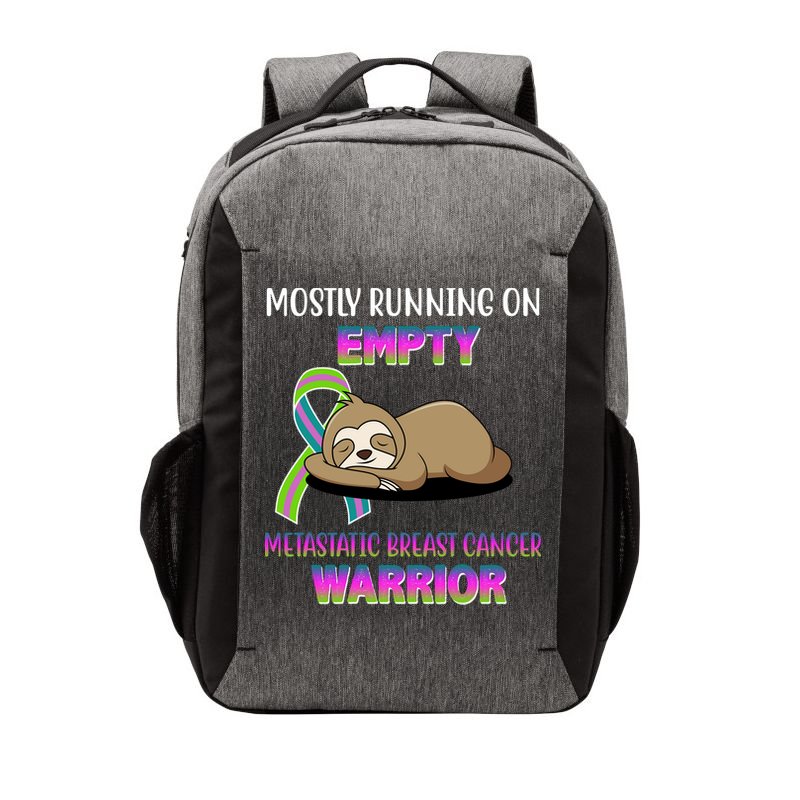 Metastatic Breast Cancer Warrior Awareness Sloth Vector Backpack