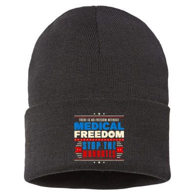 My Body Choice Medical Freedom Anti Mandates Sustainable Knit Beanie
