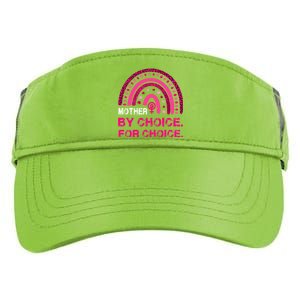 Mother By Choice For Choice Reproductive Right Boho Rainbow Gift Adult Drive Performance Visor