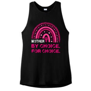 Mother By Choice For Choice Reproductive Right Boho Rainbow Gift Ladies PosiCharge Tri-Blend Wicking Tank