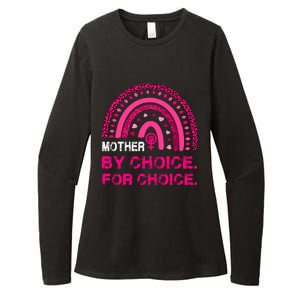 Mother By Choice For Choice Reproductive Right Boho Rainbow Gift Womens CVC Long Sleeve Shirt