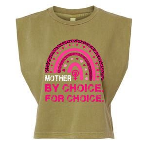 Mother By Choice For Choice Reproductive Right Boho Rainbow Gift Garment-Dyed Women's Muscle Tee