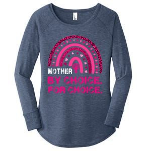 Mother By Choice For Choice Reproductive Right Boho Rainbow Gift Women's Perfect Tri Tunic Long Sleeve Shirt