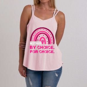 Mother By Choice For Choice Reproductive Right Boho Rainbow Gift Women's Strappy Tank