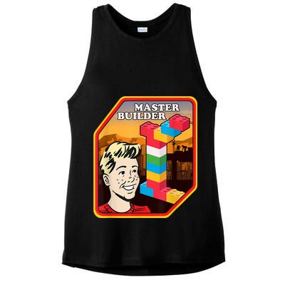 Master Builder Construction Building Blocks Bricks Engineer Ladies PosiCharge Tri-Blend Wicking Tank