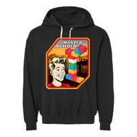 Master Builder Construction Building Blocks Bricks Engineer Garment-Dyed Fleece Hoodie