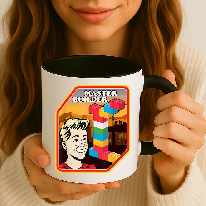 Master Builder Construction Building Blocks Bricks Engineer Mug