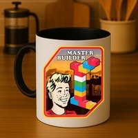 Master Builder Construction Building Blocks Bricks Engineer Mug