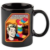Master Builder Construction Building Blocks Bricks Engineer 11oz C Handle Ceramic Mug