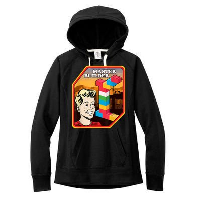 Master Builder Construction Building Blocks Bricks Engineer Women's Fleece Hoodie