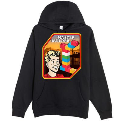 Master Builder Construction Building Blocks Bricks Engineer Premium Pullover Hoodie