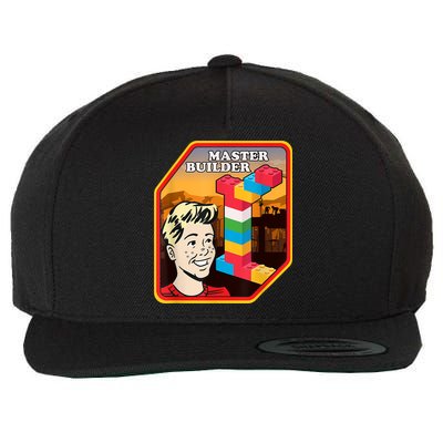 Master Builder Construction Building Blocks Bricks Engineer Wool Snapback Cap