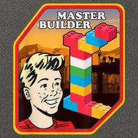 Master Builder Construction Building Blocks Bricks Engineer Cotton Canvas Backpack