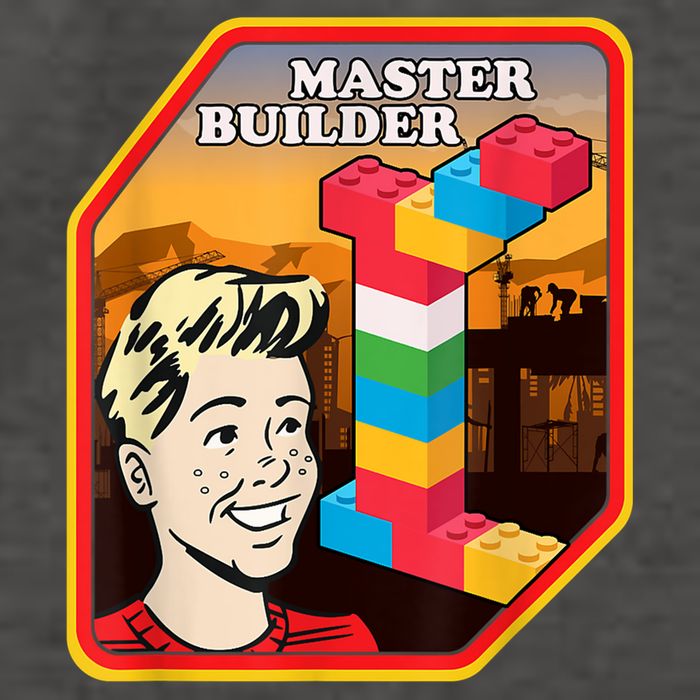 Master Builder Construction Building Blocks Bricks Engineer Vector Backpack