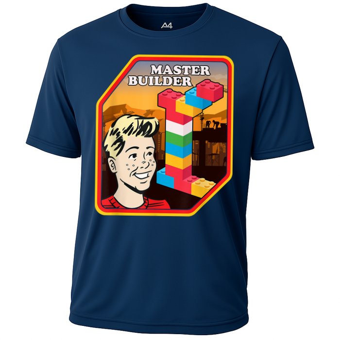 Master Builder Construction Building Blocks Bricks Engineer Performance Shirt