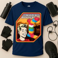 Master Builder Construction Building Blocks Bricks Engineer Performance Shirt