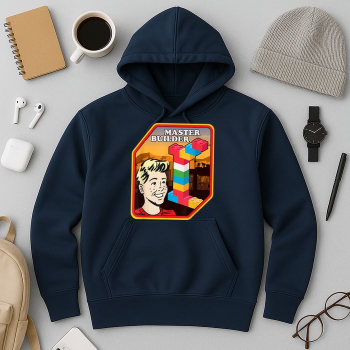 Master Builder Construction Building Blocks Bricks Engineer Hoodie