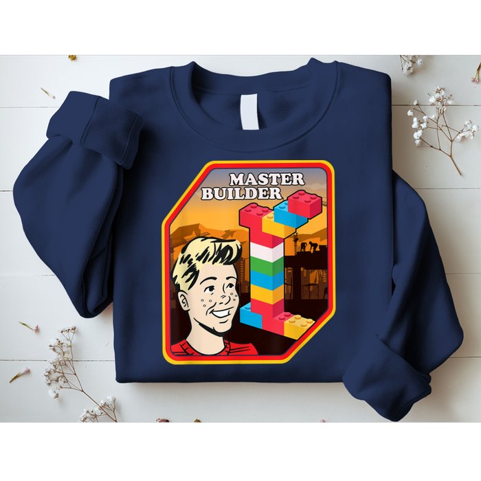 Master Builder Construction Building Blocks Bricks Engineer Sweatshirt