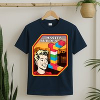 Master Builder Construction Building Blocks Bricks Engineer T-Shirt
