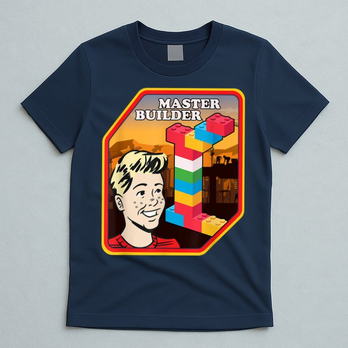 Master Builder Construction Building Blocks Bricks Engineer T-Shirt