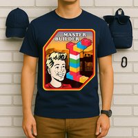 Master Builder Construction Building Blocks Bricks Engineer T-Shirt