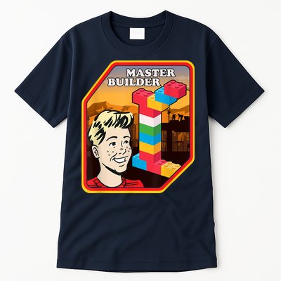 Master Builder Construction Building Blocks Bricks Engineer Tall T-Shirt