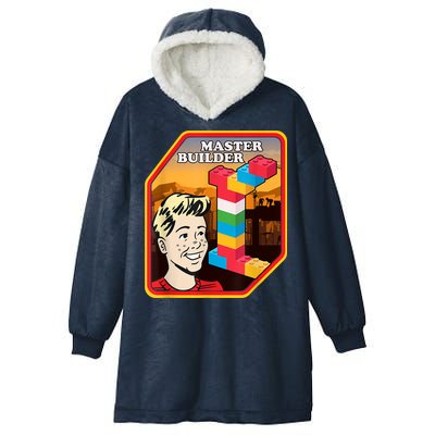 Master Builder Construction Building Blocks Bricks Engineer Hooded Wearable Blanket