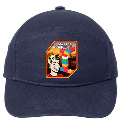 Master Builder Construction Building Blocks Bricks Engineer 7-Panel Snapback Hat