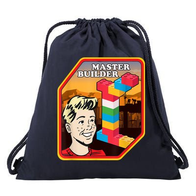 Master Builder Construction Building Blocks Bricks Engineer Drawstring Bag
